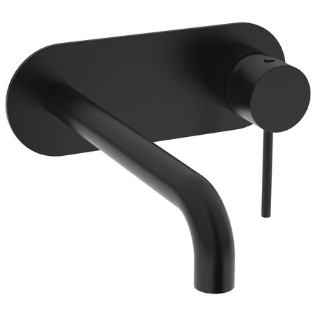 Aquila Wall Mounted Basin Tap - Matt Black - Taps