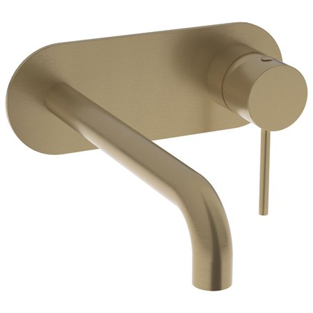 Aquila Wall Mounted Basin Tap - Brushed Brass - Taps