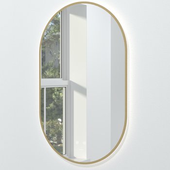 Murello 500 LED Mirror Brushed Brass