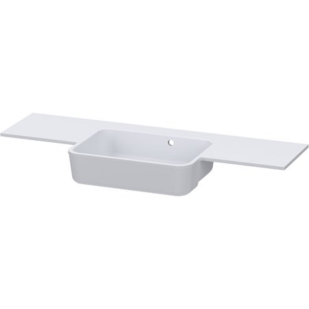 Fontana 1244 Semi-Recessed Cast Wing Basin Central Bowl - Basins