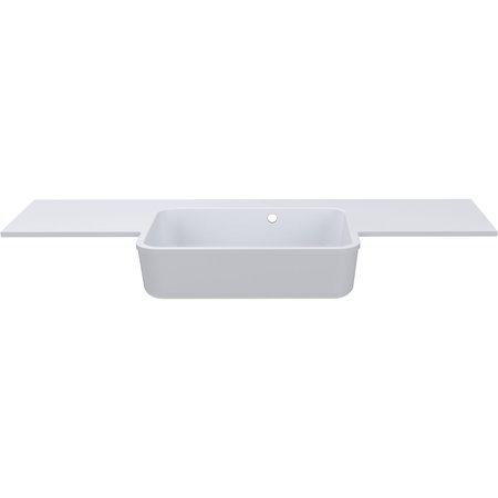 Fontana 1244 Semi-Recessed Cast Wing Basin Central Bowl - Basins