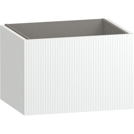 Minori 600 Wall Hung Vanity Unit - Opal White - Minori