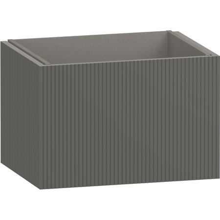 Minori 600 Wall Hung Vanity Unit - Feather Grey - Minori