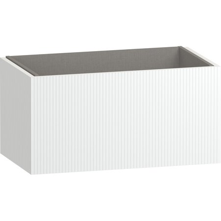 Minori 800 Wall Hung Vanity Unit - Opal White - Minori