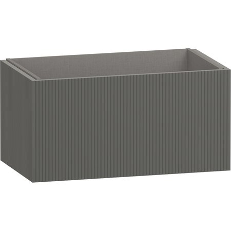 Minori 800 Wall Hung Vanity Unit - Feather Grey - Minori