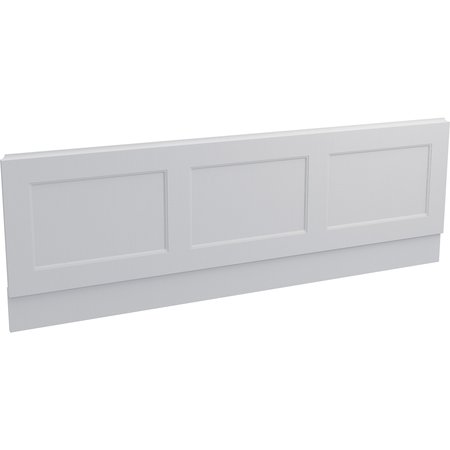 Chelworth 1700mm Bath Side Panel - Contour White Aspen - Chelworth