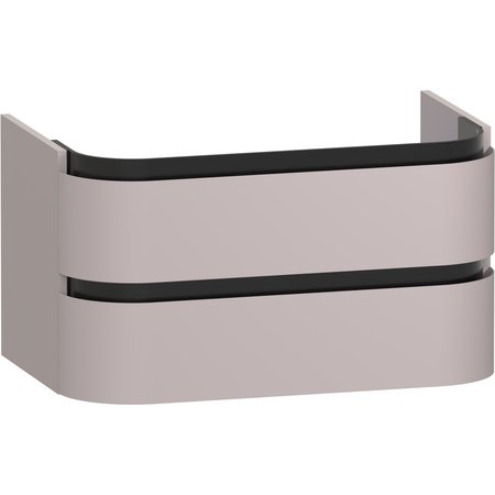 Diamante 800 WH Vanity Unit 2 Drawer - Satin Weave - Diamante