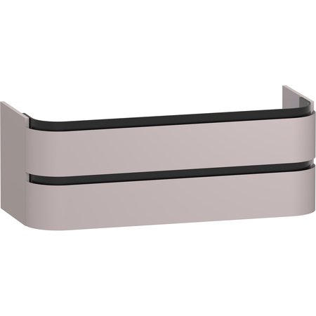 Diamante 1200 WH Vanity Unit 2 Drawer - Satin Weave - Diamante