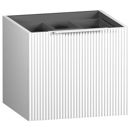 Tesima 500 WH Vanity Unit 2 Drawer Fluted - Coral White - Tesima