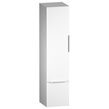 Tesima Tall Wall Unit and Drawer Fluted - Coral White - Tesima