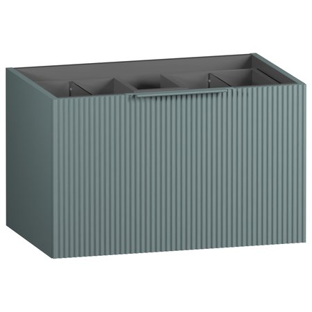 Tesima 700 WH Vanity Unit 2 Drawer Fluted - Fir Green - Tesima