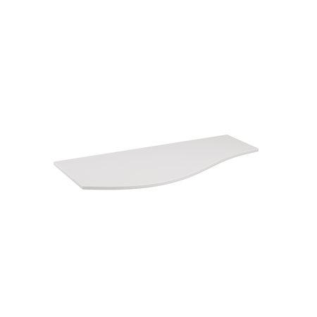 Levanto Worktop 1040mm Left Hand Basin - Porcelain White - Levanto