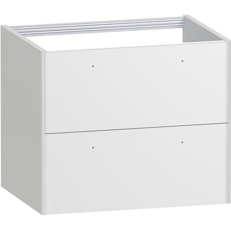 Isla 600 Two Drawer Vanity Unit - Muted White - Isla