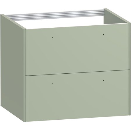 Isla 600 Two Drawer Vanity Unit - Fern Green - Isla