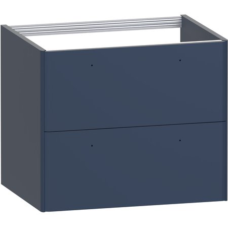 Isla 600 Two Drawer Vanity Unit - Navy Blue - Isla