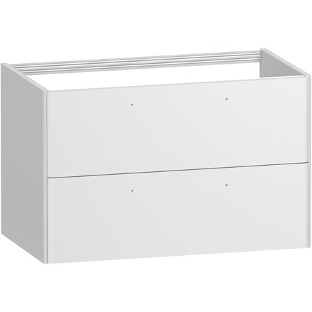 Isla 800 Two Drawer Vanity Unit - Muted White - Isla