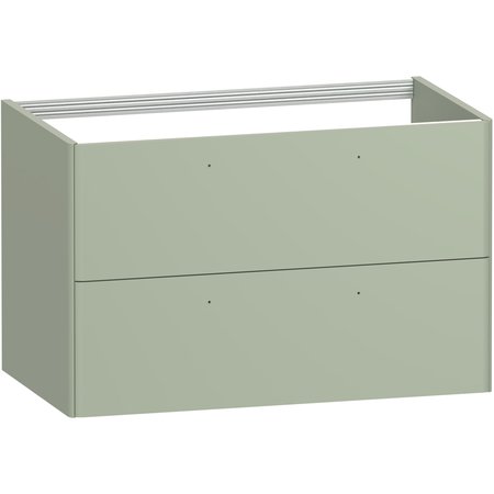 Isla 800 Two Drawer Vanity Unit - Fern Green - Isla