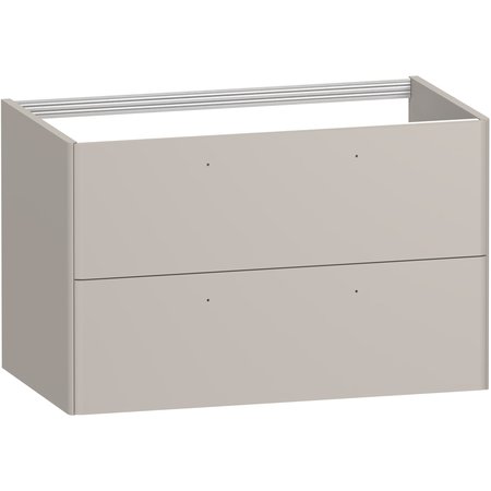 Isla 800 Two Drawer Vanity Unit - Mist Grey - Isla