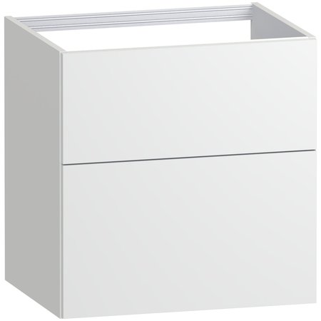 Aurelia 600 Two Drawer Vanity Unit - Muted White - Aurelia