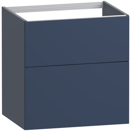 Aurelia 600 Two Drawer Vanity Unit - Navy Blue - Aurelia