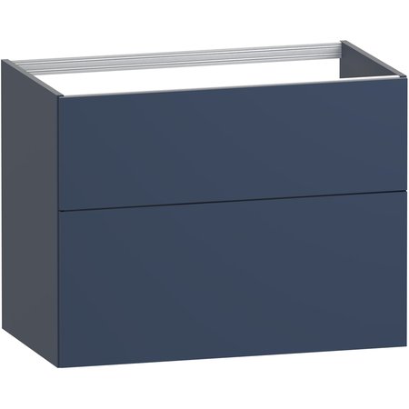 Aurelia 800 Two Drawer Vanity Unit - Navy Blue - Aurelia