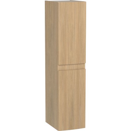 Forino Fluted Wall Unit - Tortona Oak - Levanto