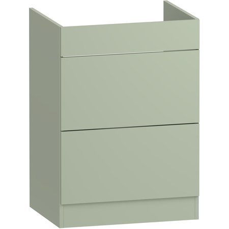 Aurelia 600 Two Drawer FS Vanity Unit - Fern Green - Aurelia