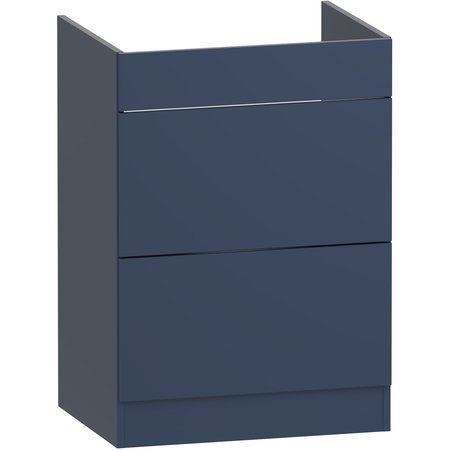 Aurelia 600 Two Drawer FS Vanity Unit - Navy Blue - Aurelia