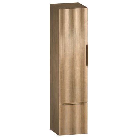 Tesima Tall Wall Unit and Drawer Fluted - Tortona Oak - Tesima