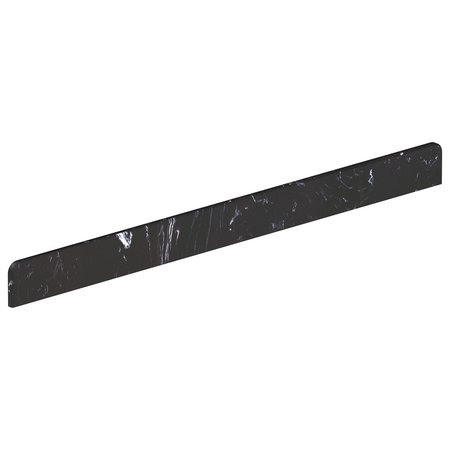 Solid Surface Upstand 974 x 80 x 12mm Nero Marquina - Petra