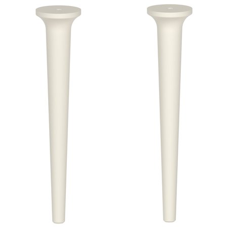 Petra Decorative Legs 430mm - Soft Linen - Petra