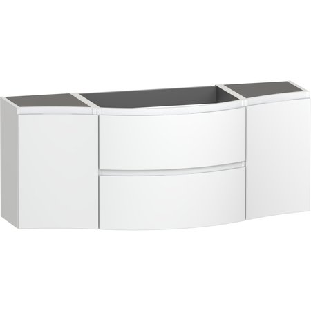 Levanto 1375 Wall Hung Vanity Unit - Coral White - Levanto