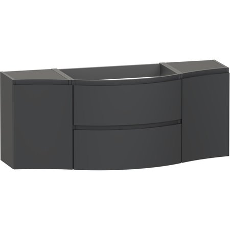 Levanto 1375 Wall Hung Vanity Unit - Graphite - Levanto