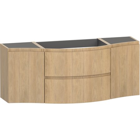 Levanto 1375 Wall Hung Vanity Unit - Tortona Oak - Levanto