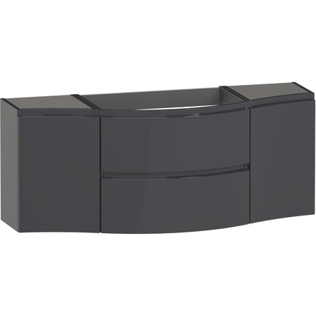 Levanto 1375 Wall Hung Vanity Unit - Ember Gloss - Levanto