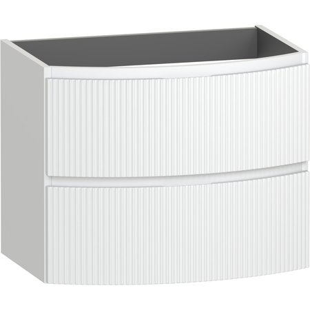 Levanto Fluted 700 Wall Hung Vanity Unit - Coral White - Levanto