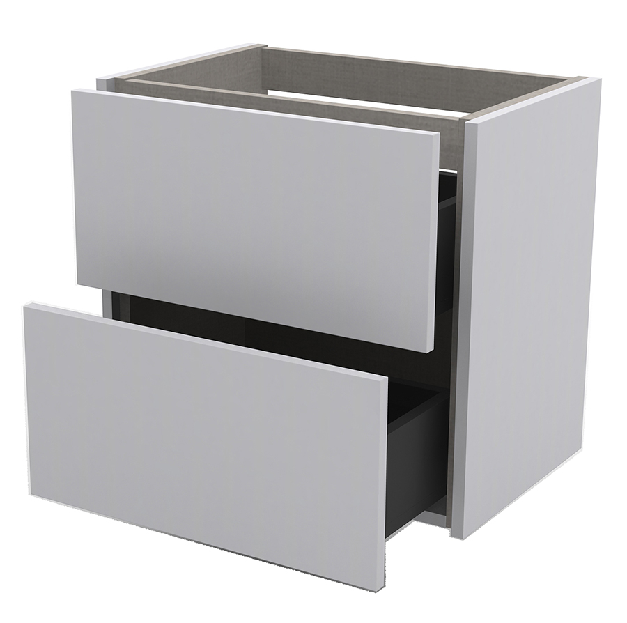 Bowland 800 Two Drawer Vanity Unit Calypso Bathroom Furniture