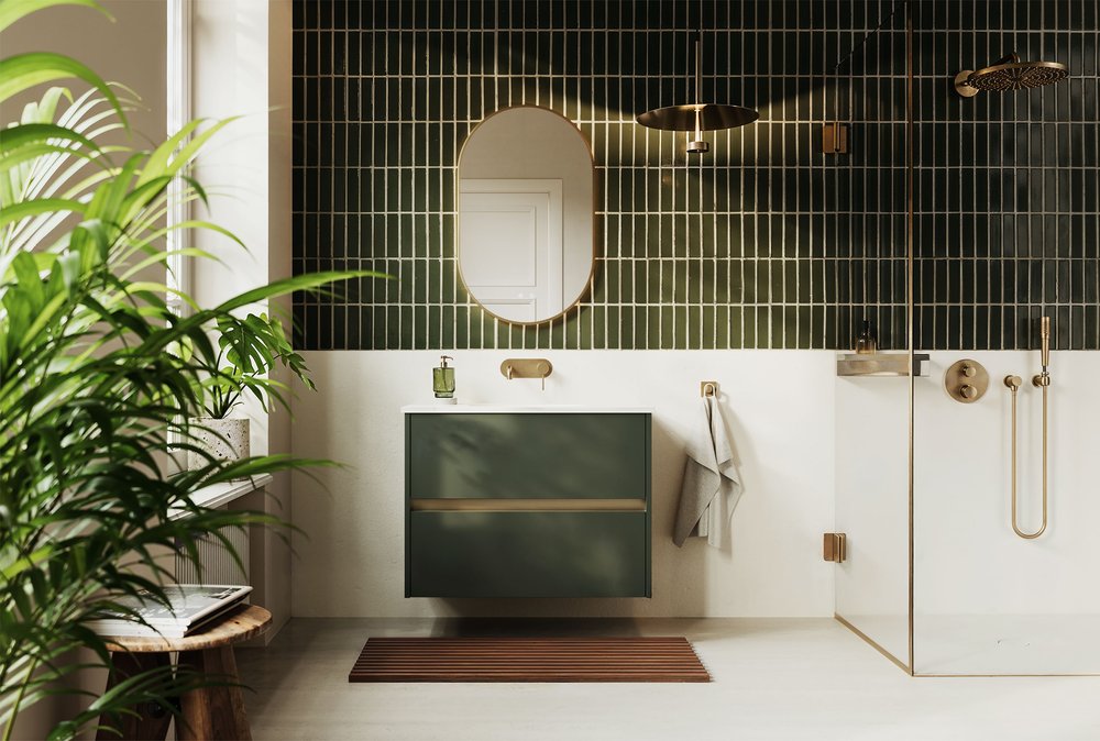 Calypso Aurelia Vanity Bathroom Furniture in Muted White