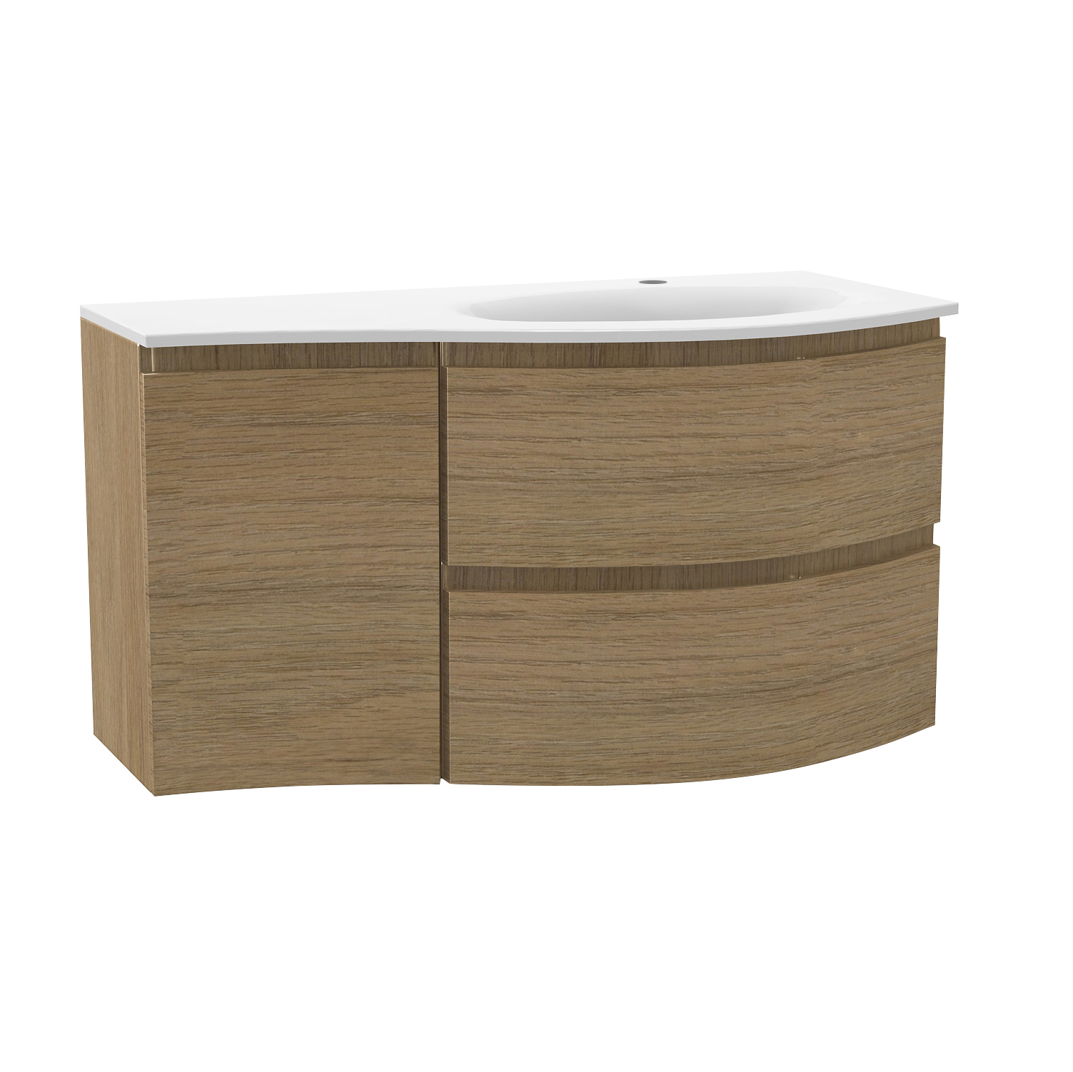 Levanto 700 Wall Hung Vanity Unit c/w Mera Cast Basin Calypso