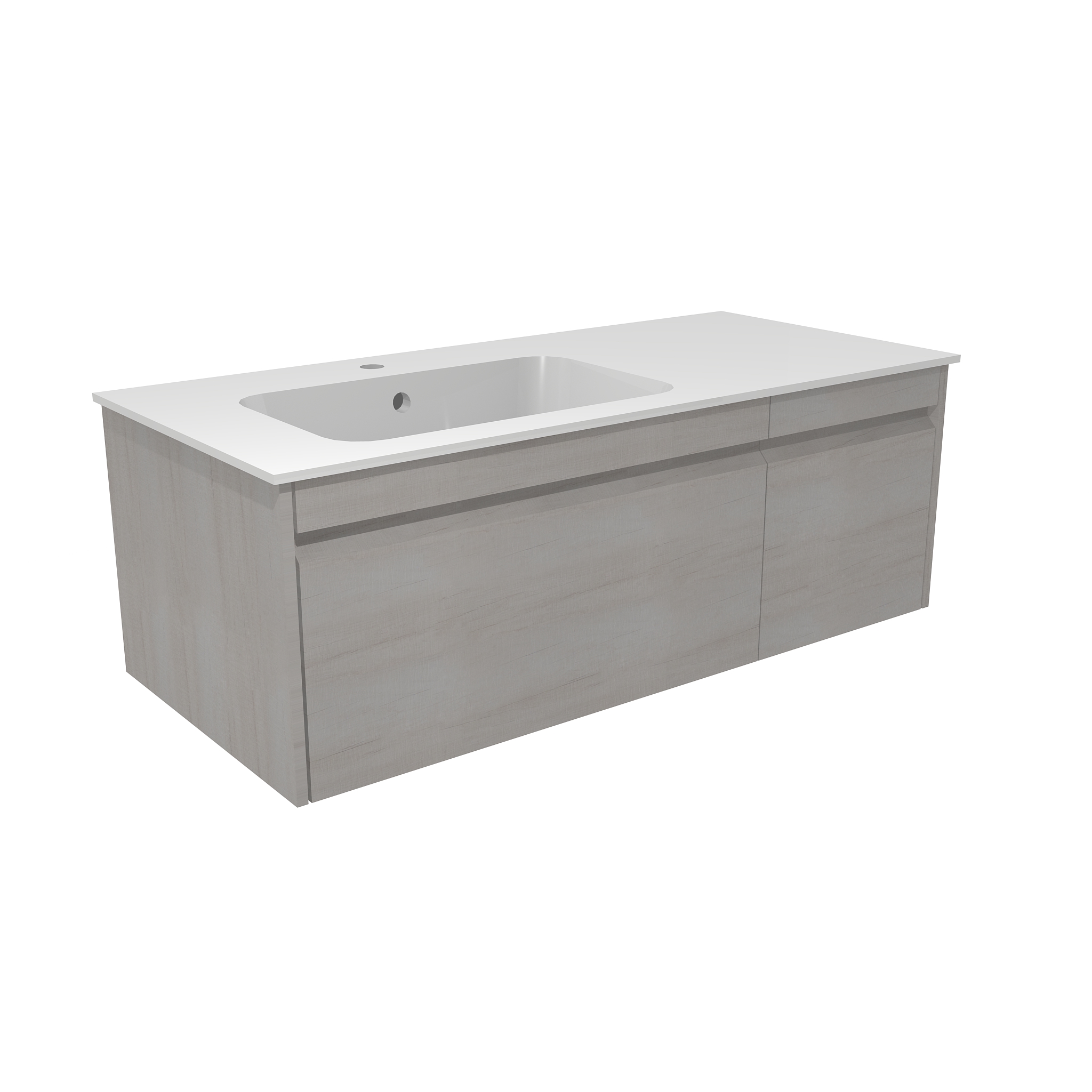 Loreto Loreto 600 Wall Hung Vanity Unit Misty Gloss Calypso