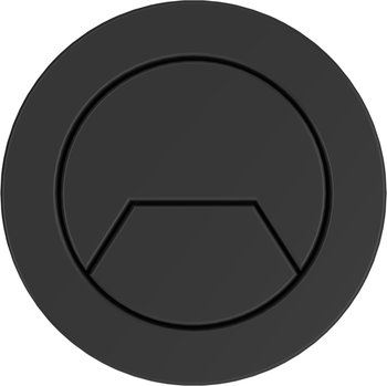 Matt Black Round Push Putton