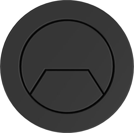 Matt Black Round Push Putton - Cisterns