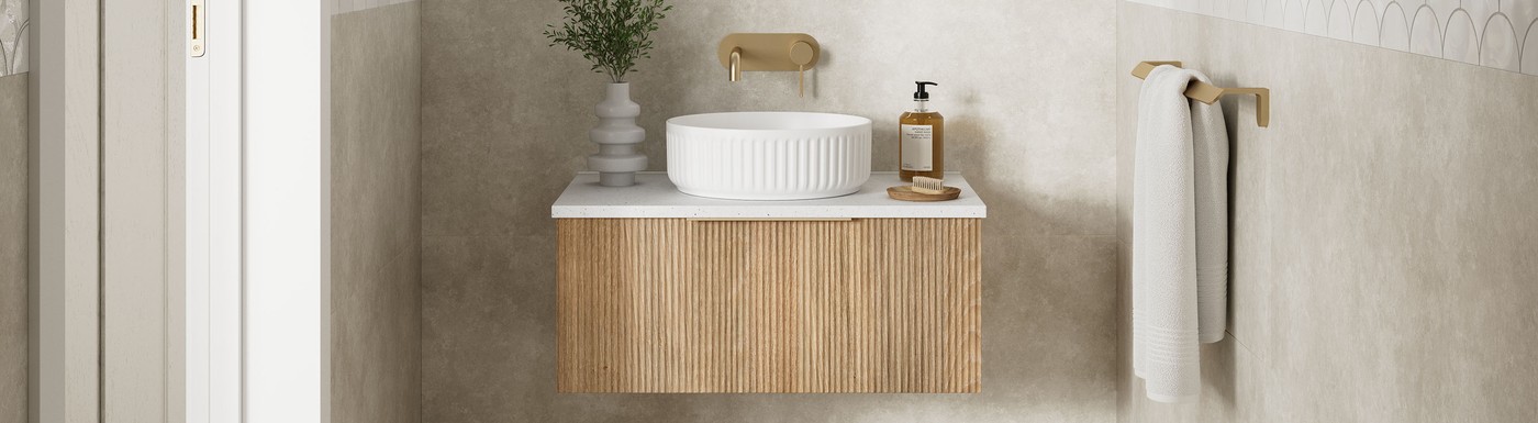 Calypso Novoli Vanity Bathroom Furniture in Opal White